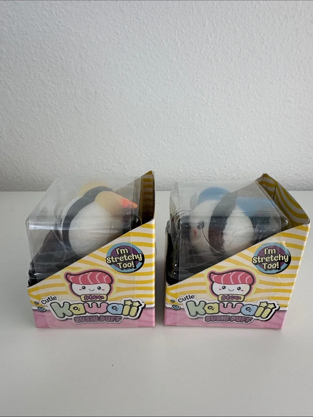 Ja-Ru Kawaii Sushi Puff Squishy Stretchy Fidget Toys - Lot of 4, New!
